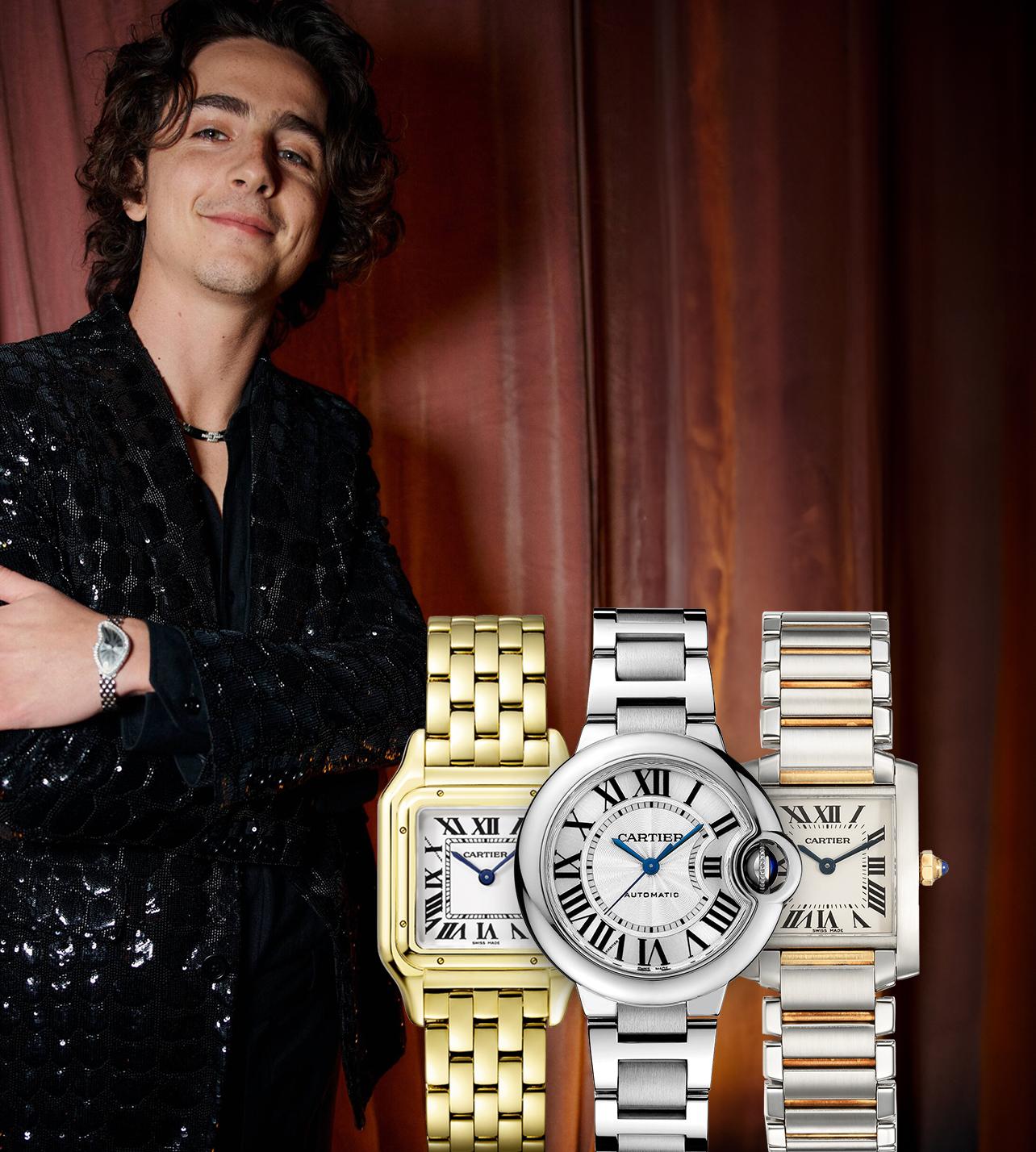 Time And Timothée: Every Cartier Watch He’s Rocked