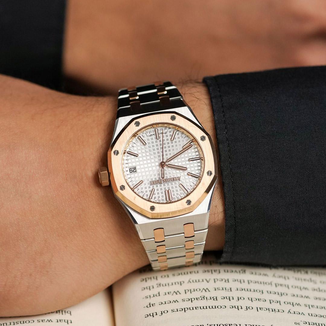 Audemars Piguet Royal Oak luxury watch worn on wrist