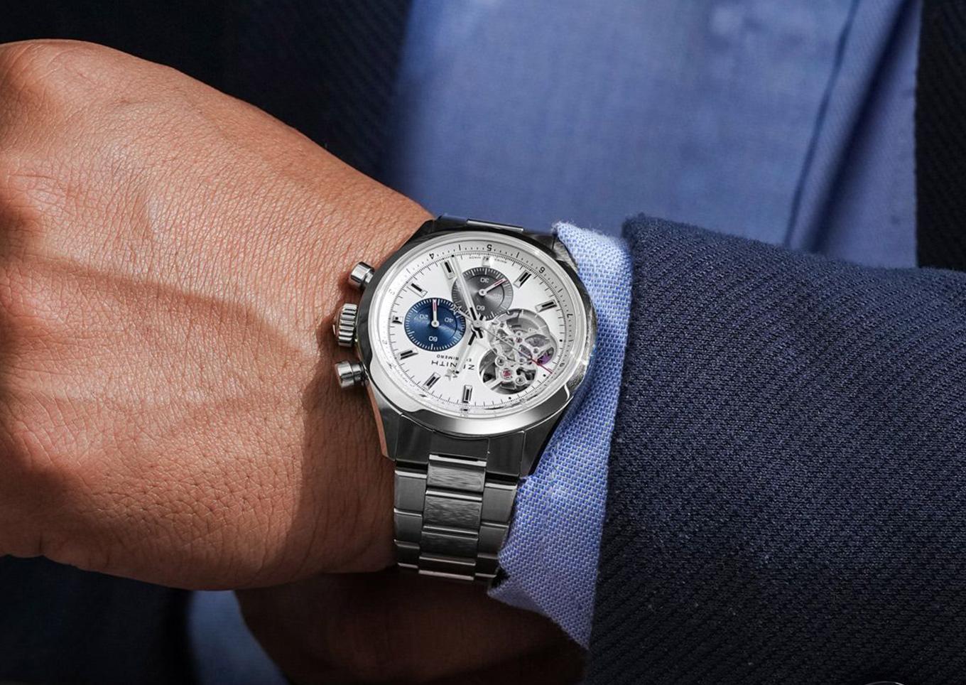 Zenith Chronomaster Open wrist shot