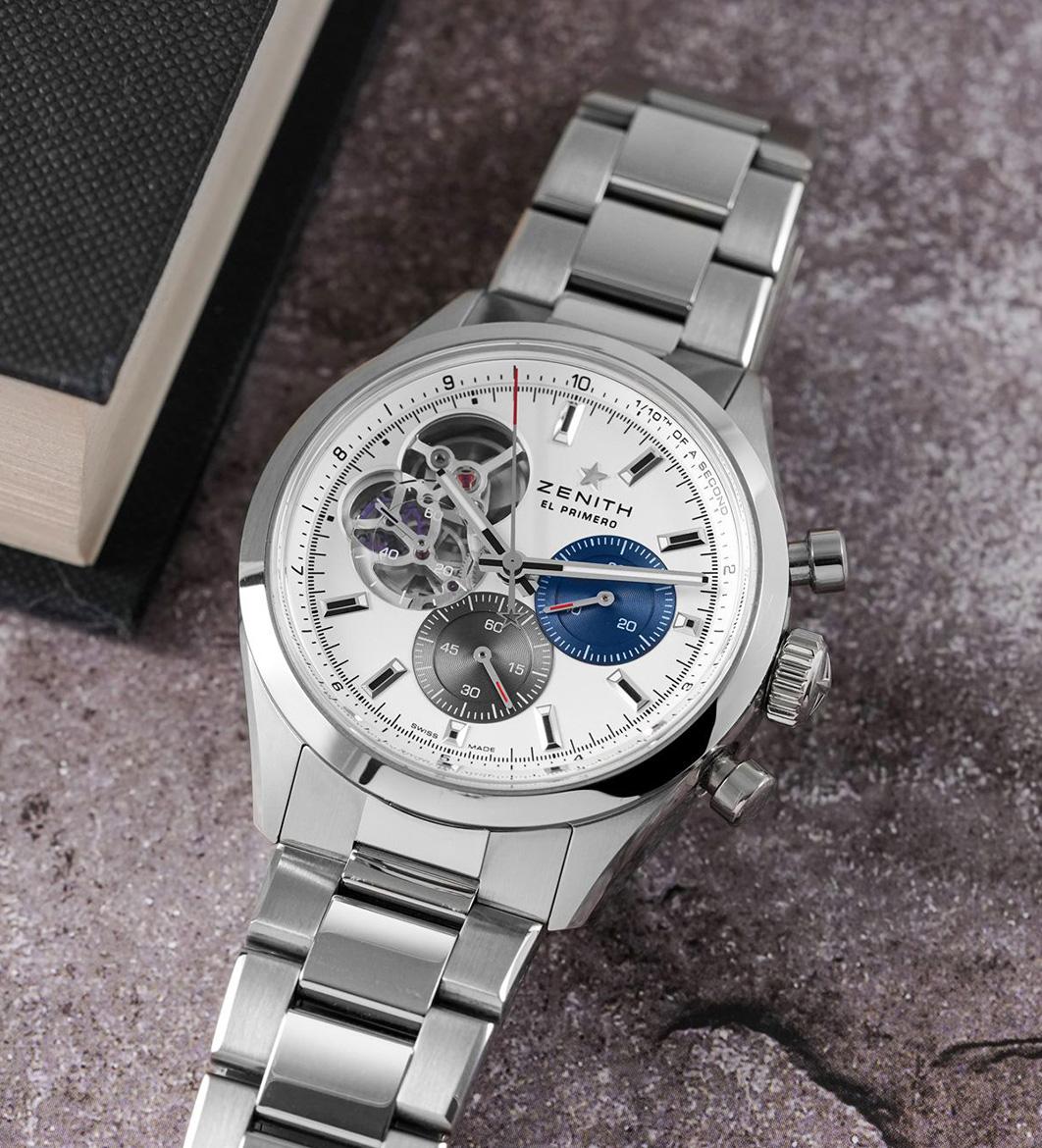 Zenith Chronomaster Open dial aperture detail
