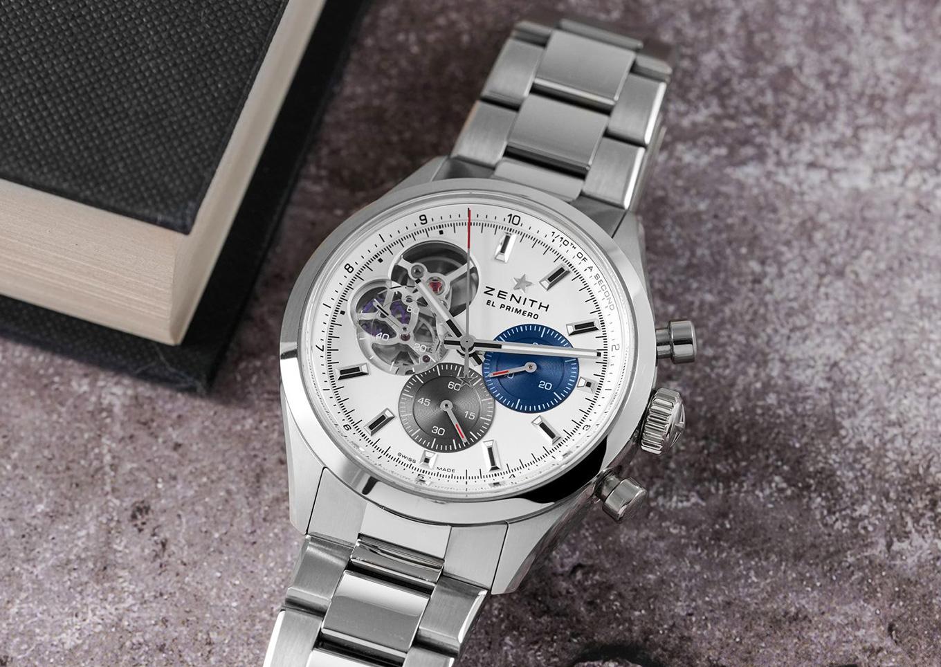 Zenith Chronomaster Open dial aperture detail