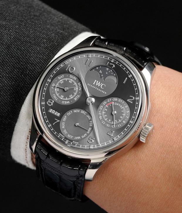 Classic Portugieser elegance, elevated by the complexity of a perpetual calendar