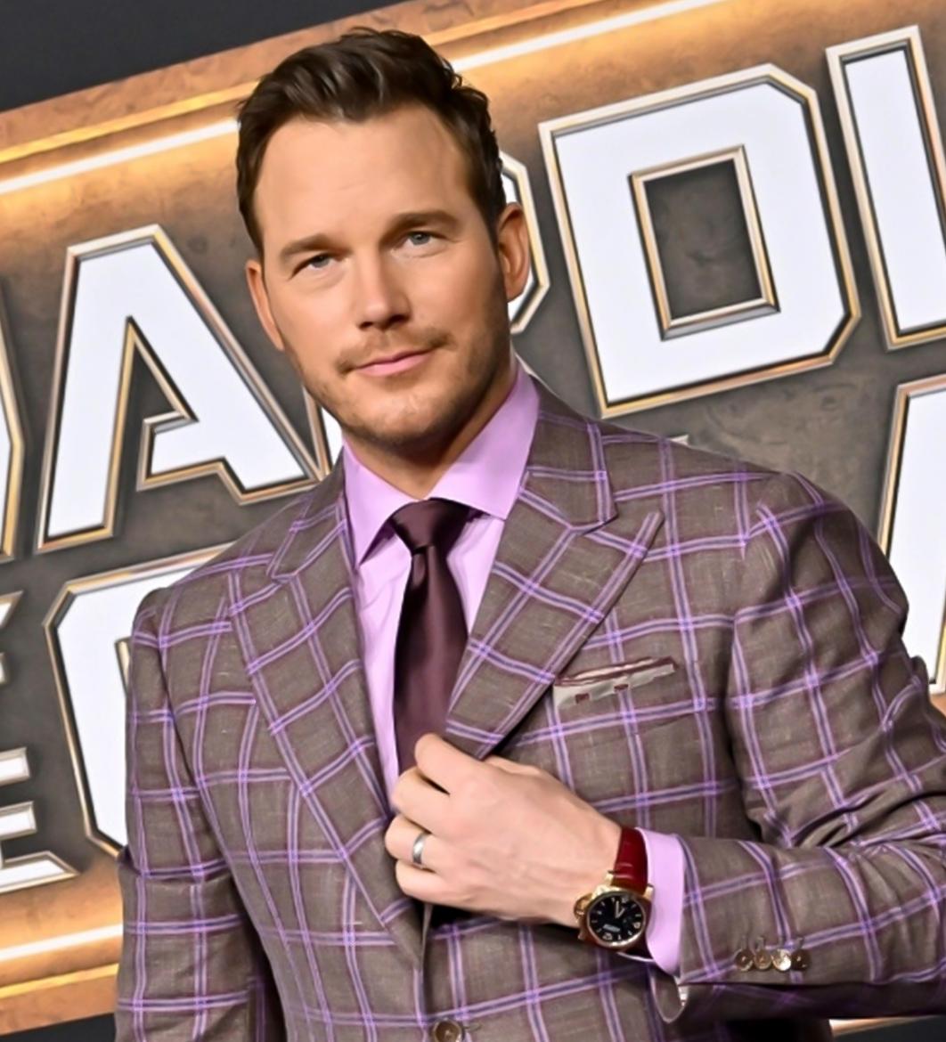 Chris Pratt at the Guardians of the Galaxy Vol. 3 premiere in a Panerai watch