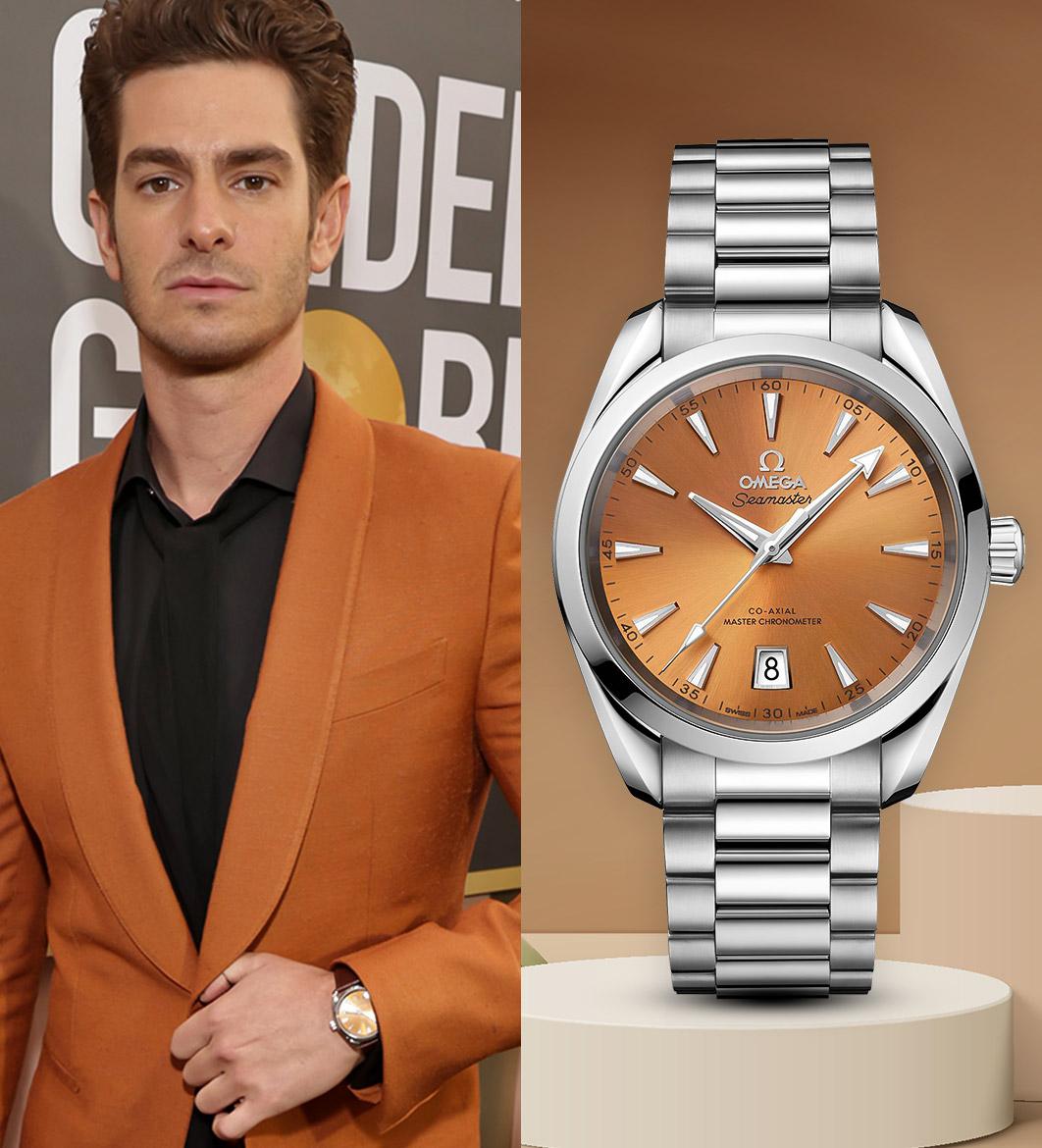 Andrew Garfield in Omega De Ville Prestige