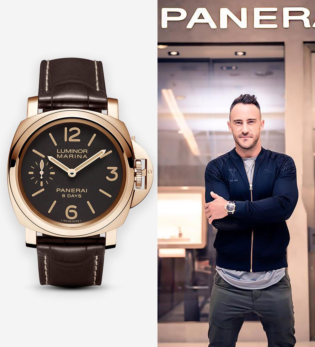 Faf du Plessis Luxury watches
