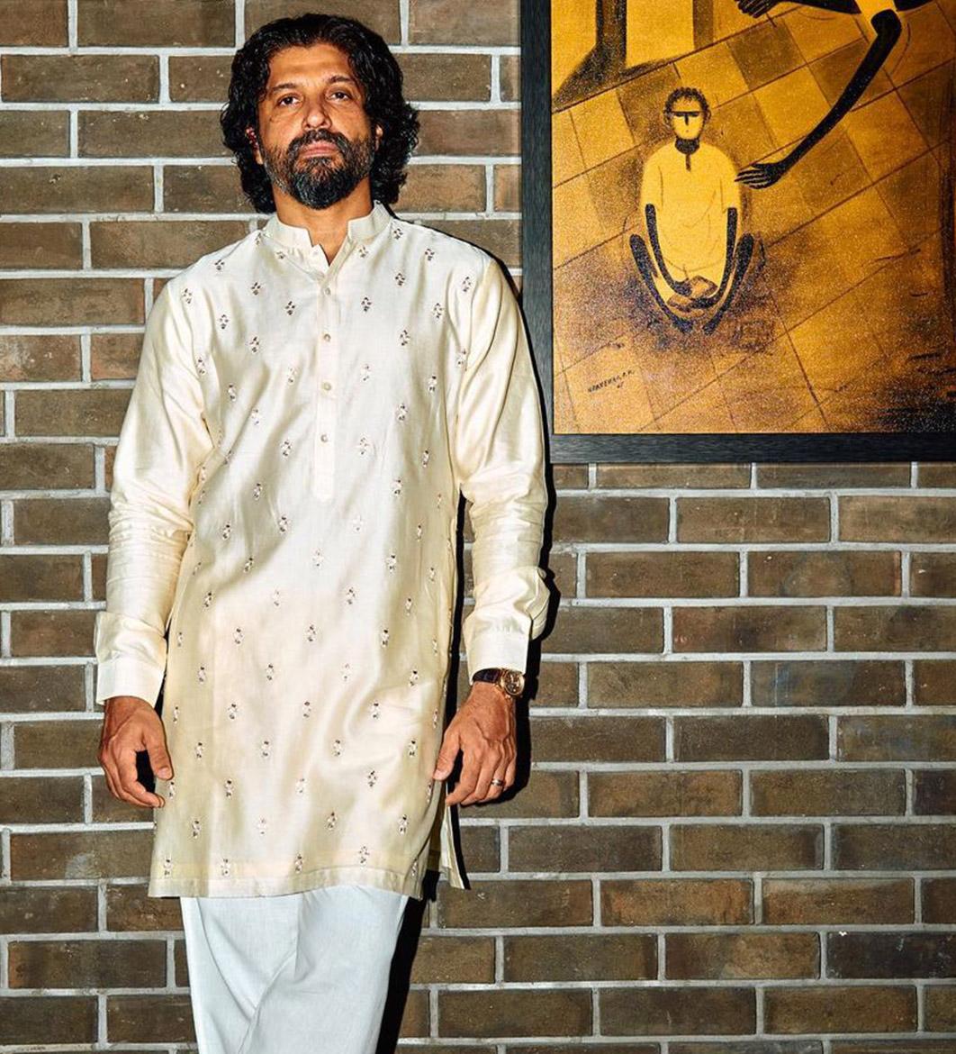 Farhan Akhtar in traditional wear