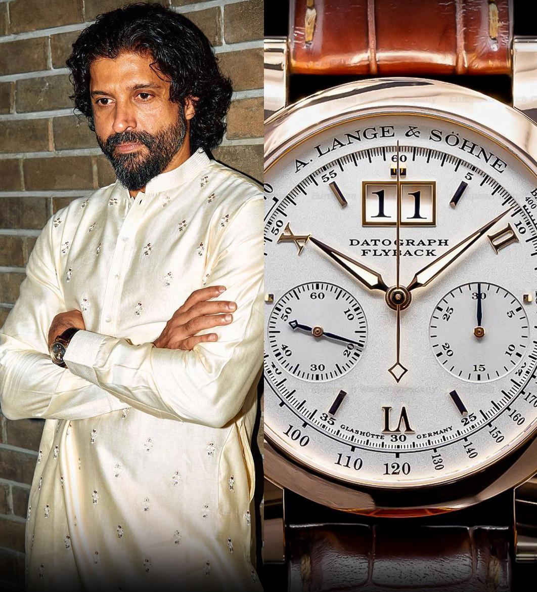 Celebrity-approved timepieces - A. Lange and Söhne Datograph paired by Farhan Akhtar with a traditional wear