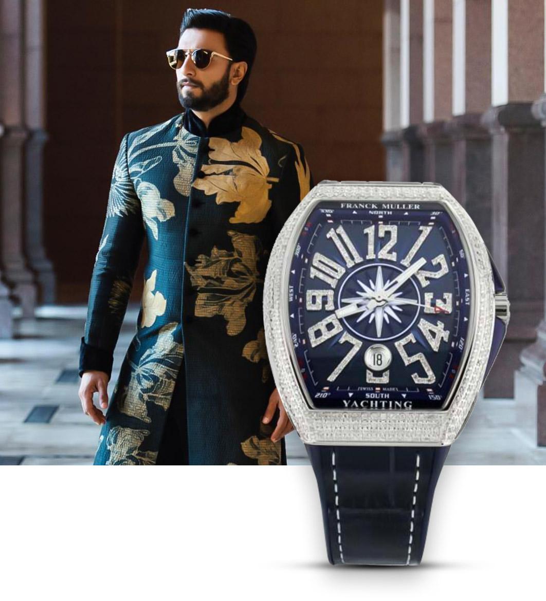 Ranveer Singh wearing Franck Muller, in traditional wear