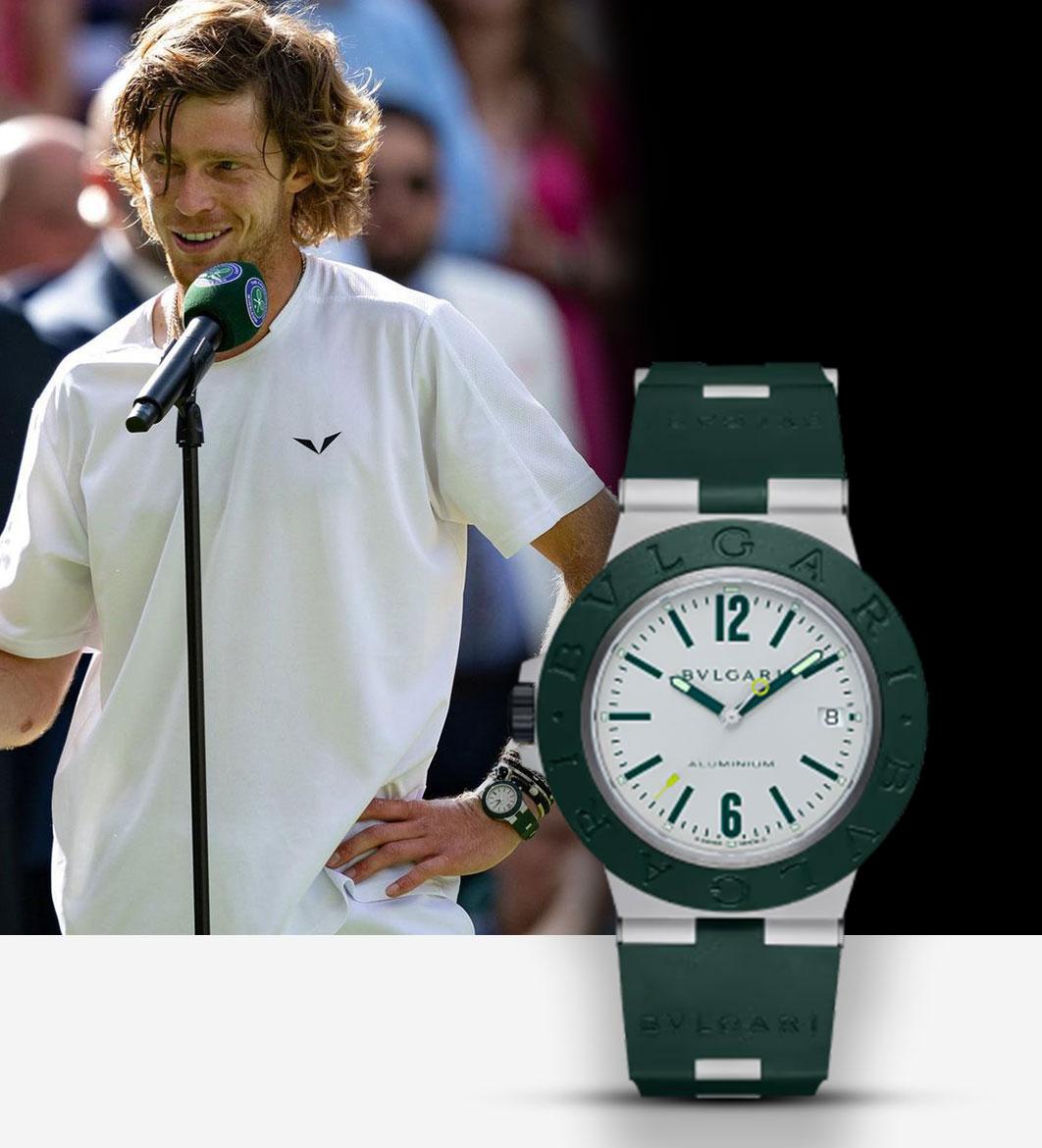 Andrey Rublev In Bulgari Aluminium Match Point Edition