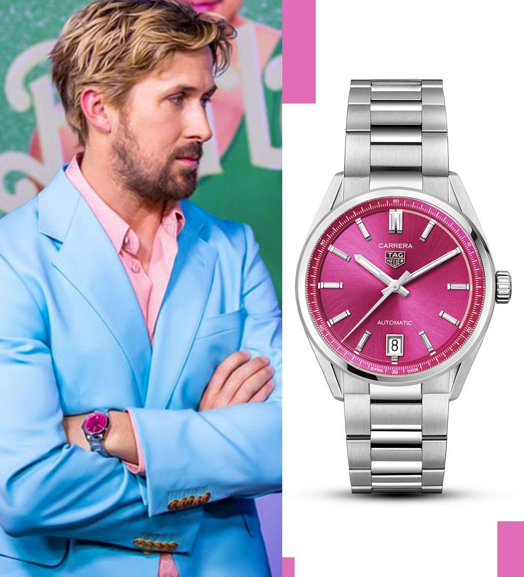 Ryan Gosling wearing the TAG Heuer Carrera Date WBN2313.BA0001