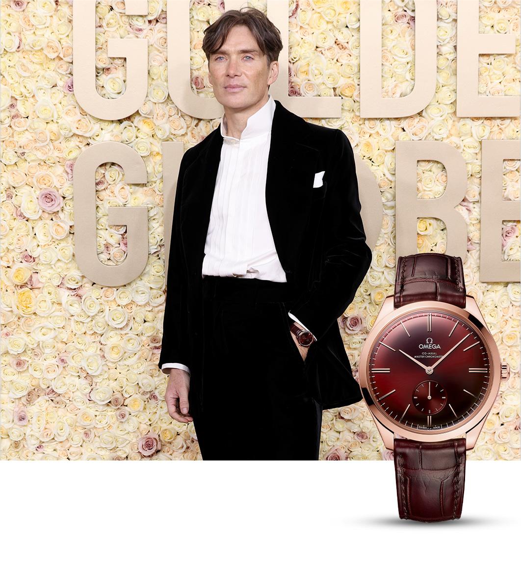 Cillian Murphy chose Omega De Ville Tresor for the Golden Globes 2024