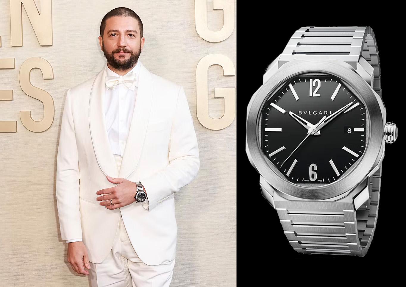 John Magaro in Bulgari Octo Roma Automatic