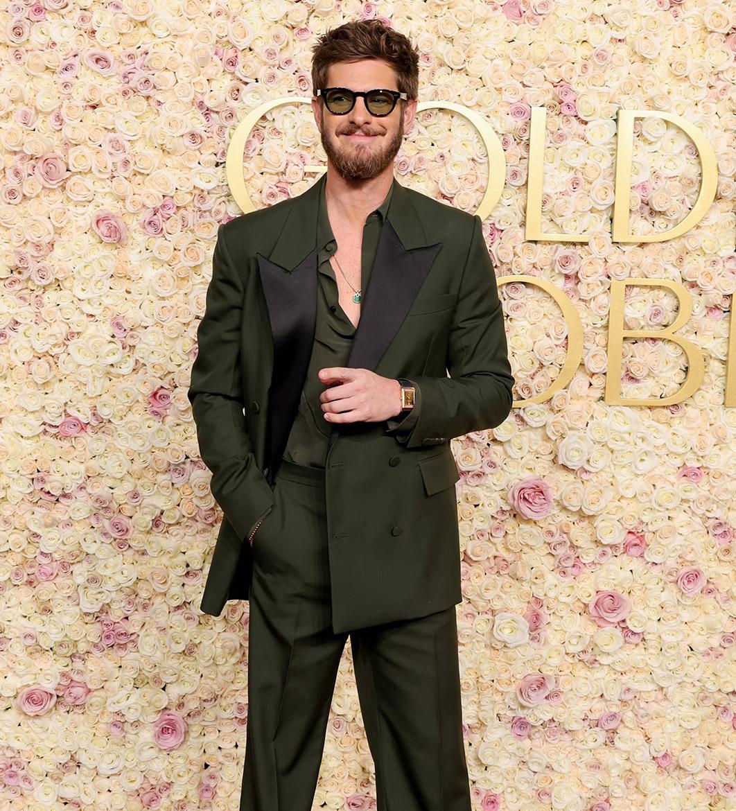 Andrew Garfield at the Golden Globes 2025