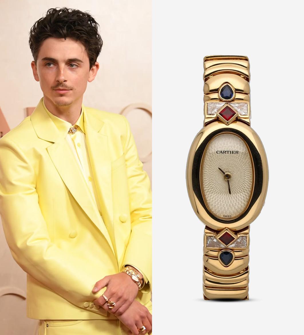 Timothée Chalamet in vintage Cartier