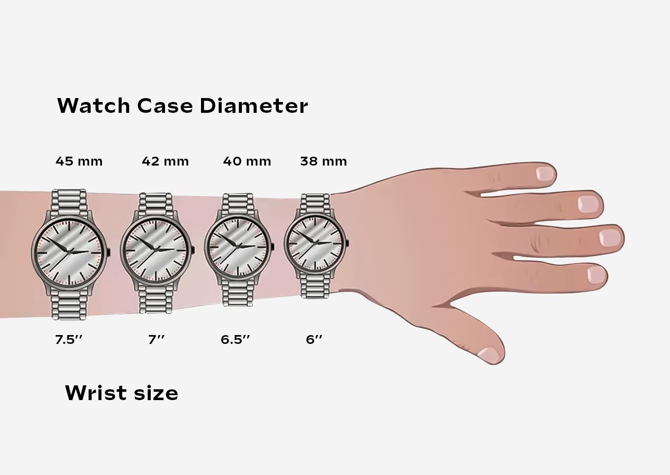 watch size selection for wrist