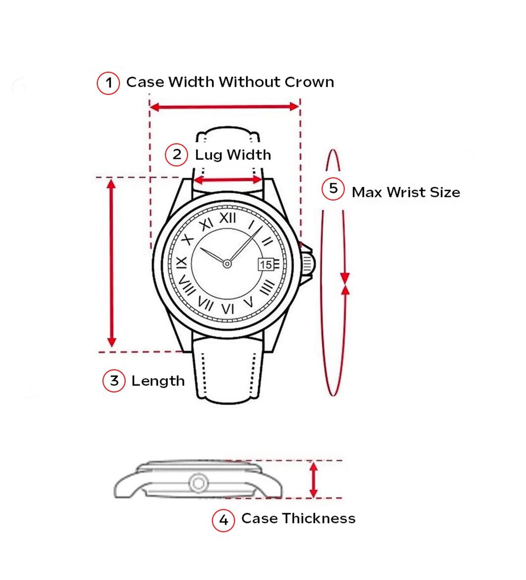 measuring a watch
