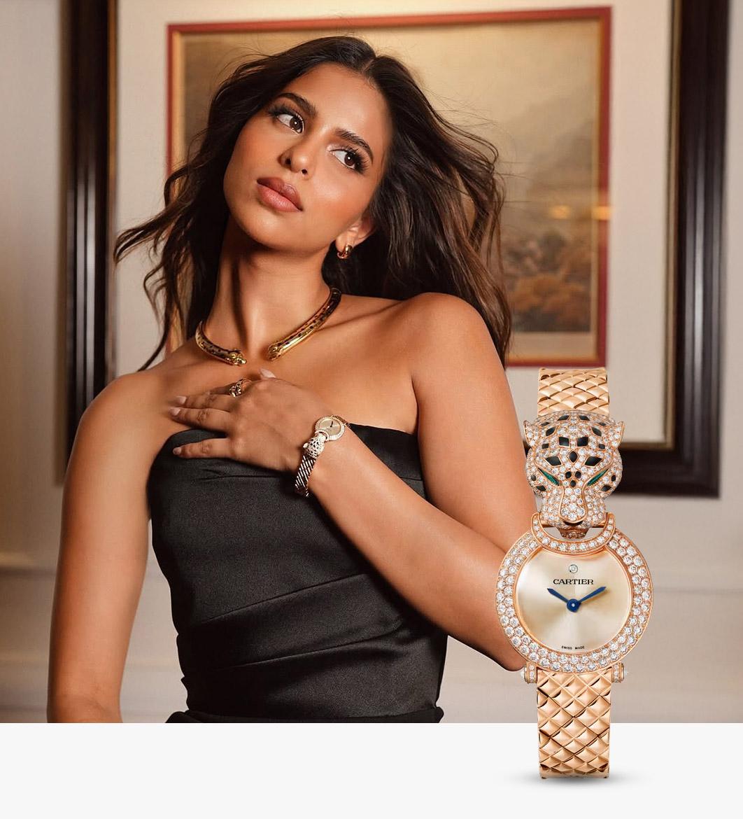 Suhana Khan in Cartier La Panthère de Cartier