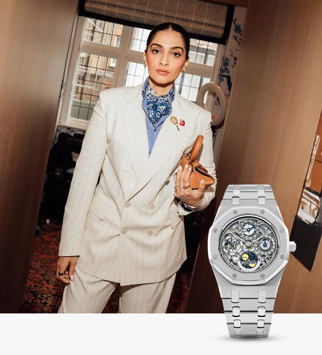 Sonam Kapoor Ahuja in Audemars Piguet