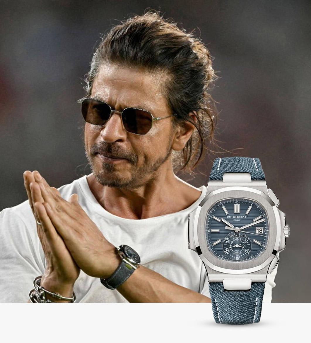 Patek Philippe Nautilus 5980 worn by Shah Rukh Khan at KKR celebration