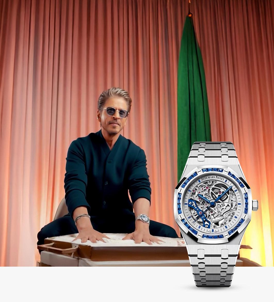 Audemars Piguet Royal Oak double balance wheel openworked watch Shah Rukh Khan