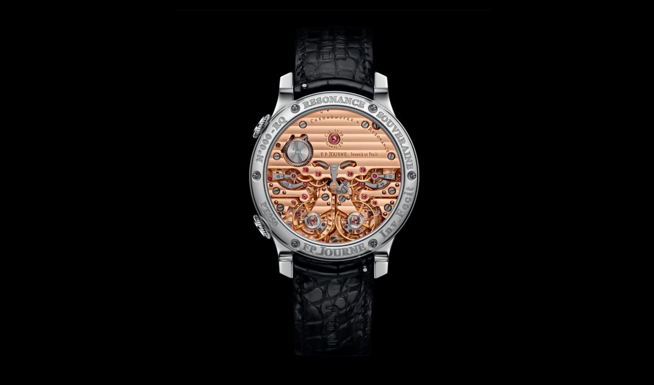 F.P. Journe Chronomètre à Résonance rose gold Calibre 1520 movement caseback