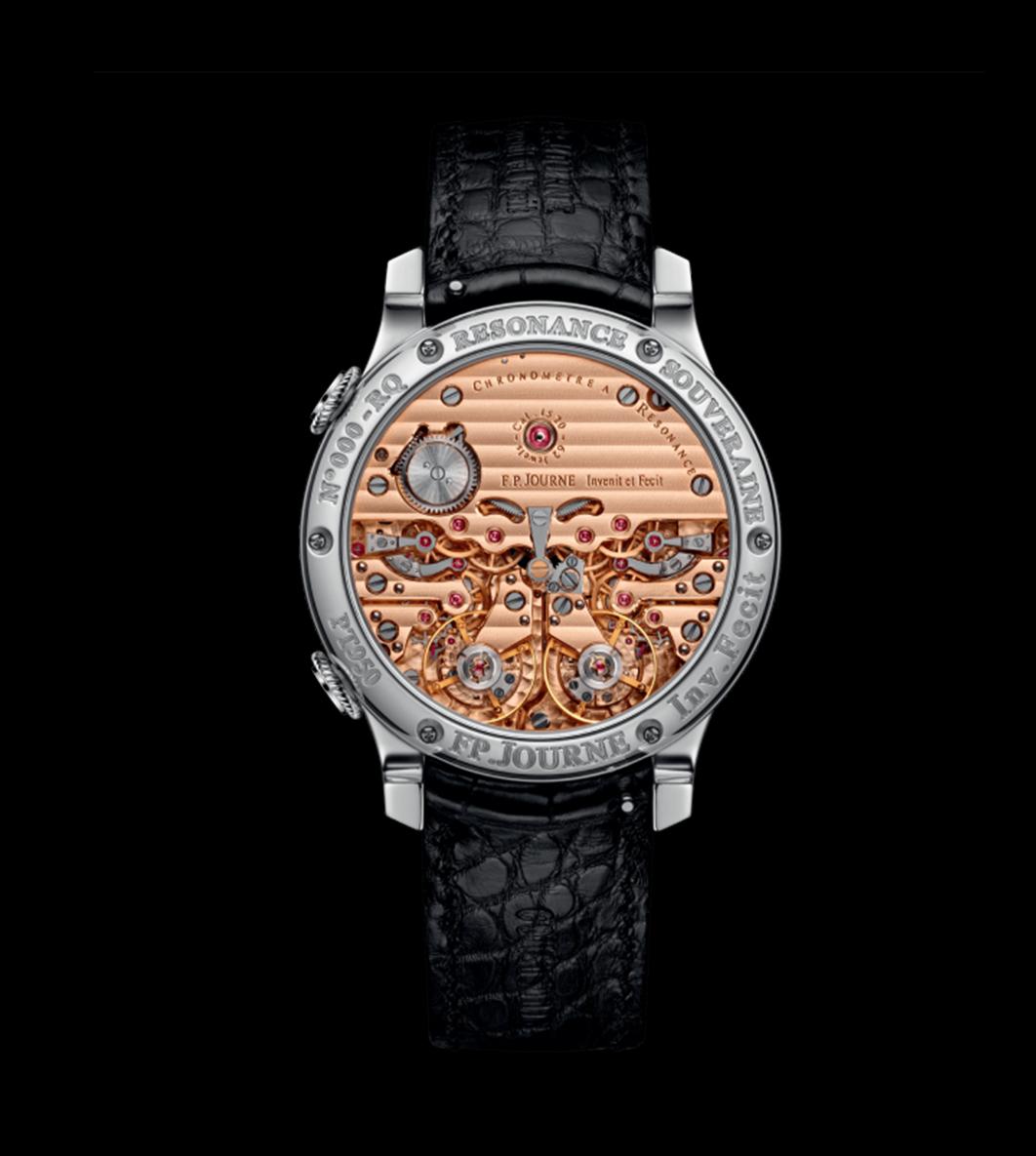F.P. Journe Chronomètre à Résonance rose gold Calibre 1520 movement caseback