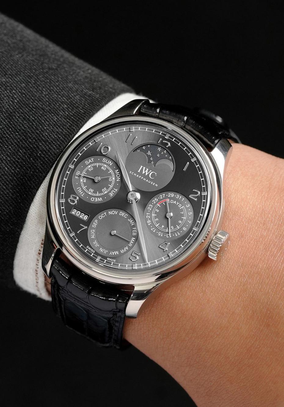 Classic Portugieser elegance, elevated by the complexity of a perpetual calendar
