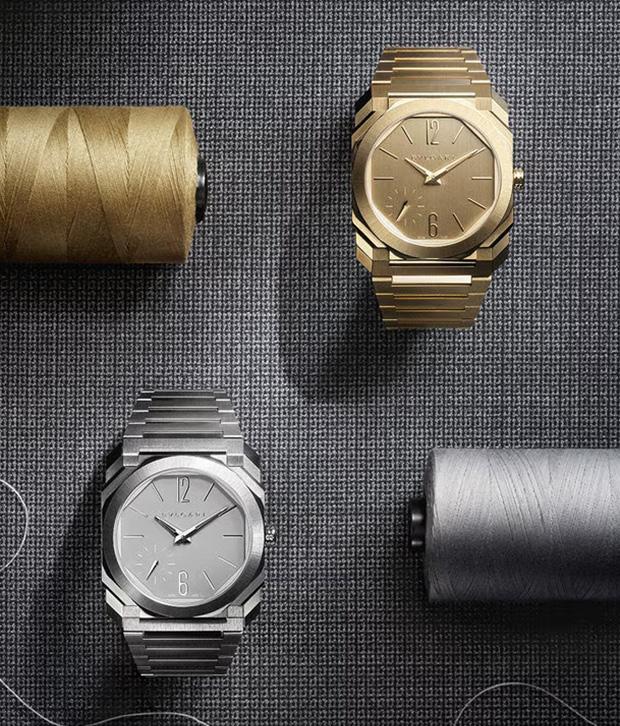 Bulgari continues to refine the Octo Finissimo, introducing a more compact 37mm case alongside the BVF 100 micro-rotor movement, engineered for greater efficiency within its ultra-thin architecture.