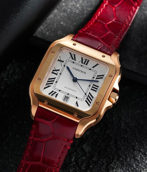 The Cartier Santos has long been a symbol of timeless elegance. Its square case, signature screws, and balanced proportions make it instantly recognisable.