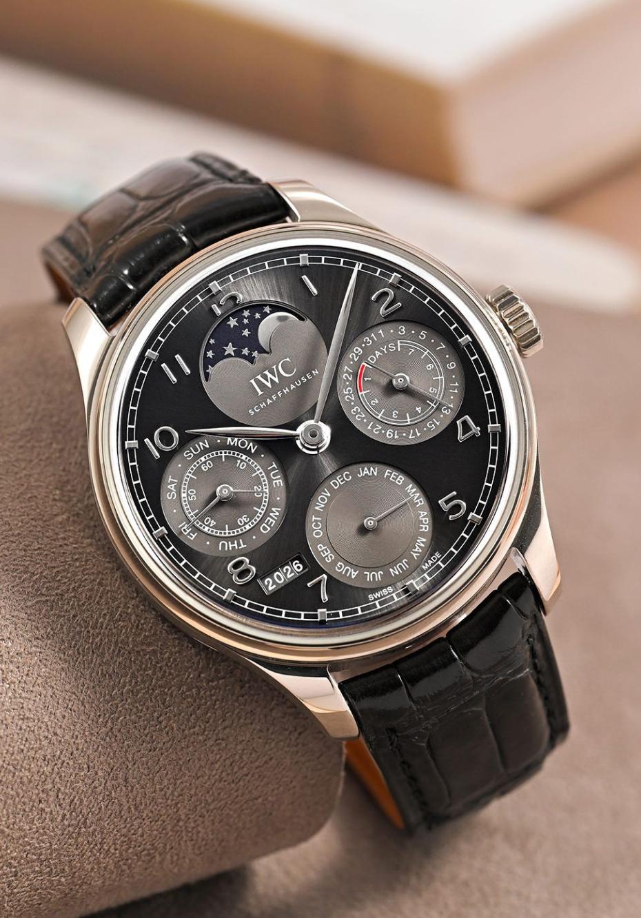 Classic Portugieser elegance, elevated by the complexity of a perpetual calendar