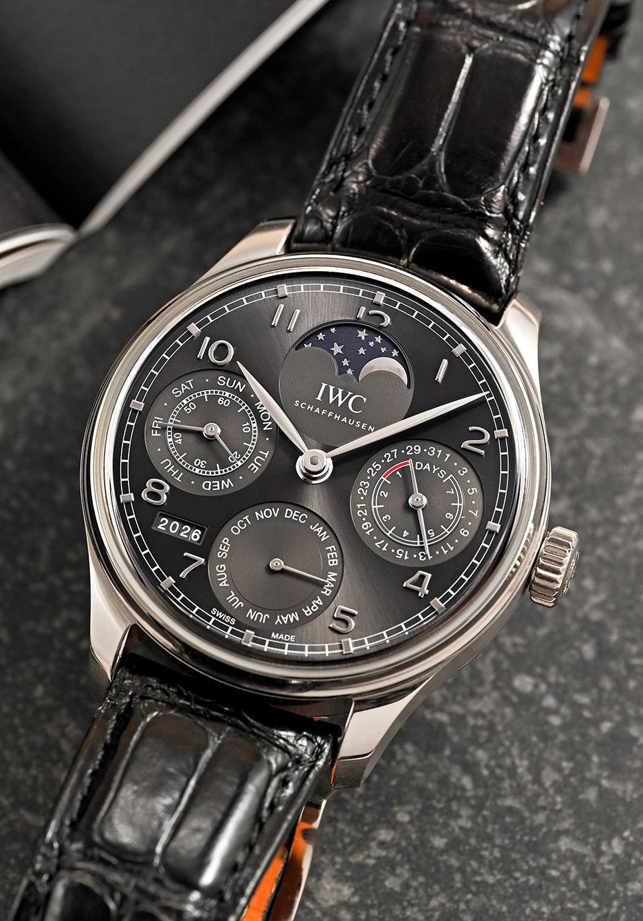 Classic Portugieser elegance, elevated by the complexity of a perpetual calendar