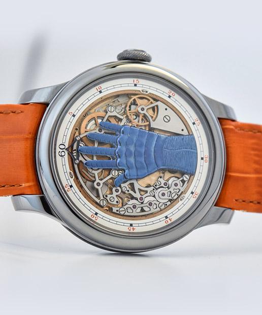 Hand movements to depict time on Francis Ford Coppola FFC Blue wtach