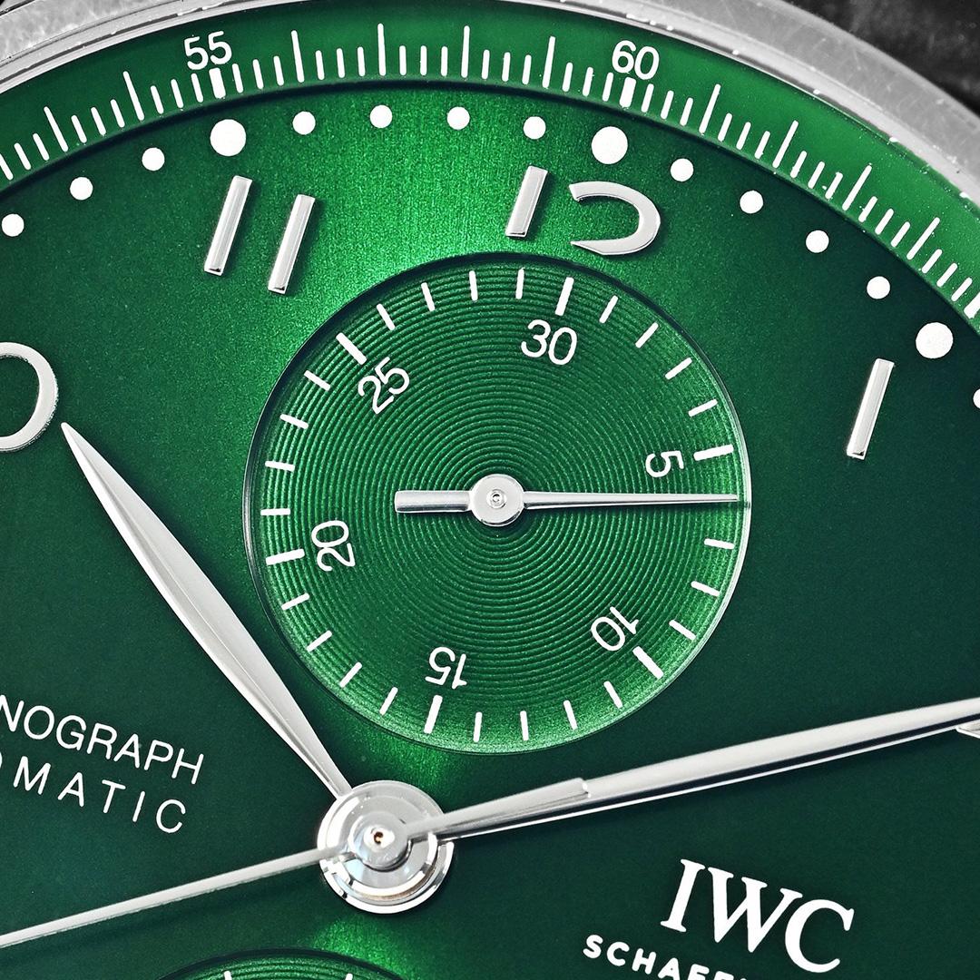 IWC Portugieser Chronograph Dial Closeup
