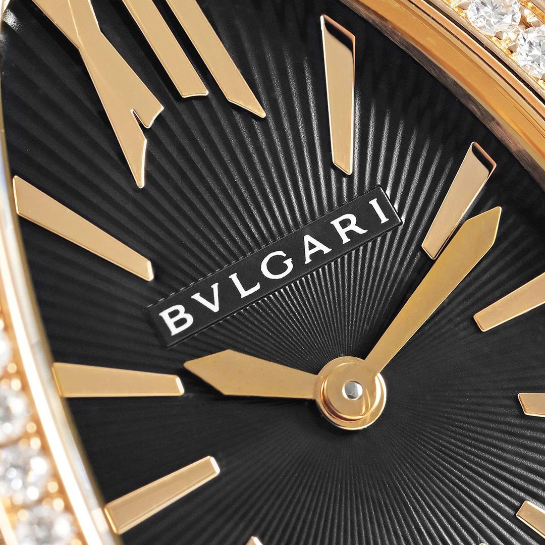 Close-up of Bulgari Serpenti Seduttori dial