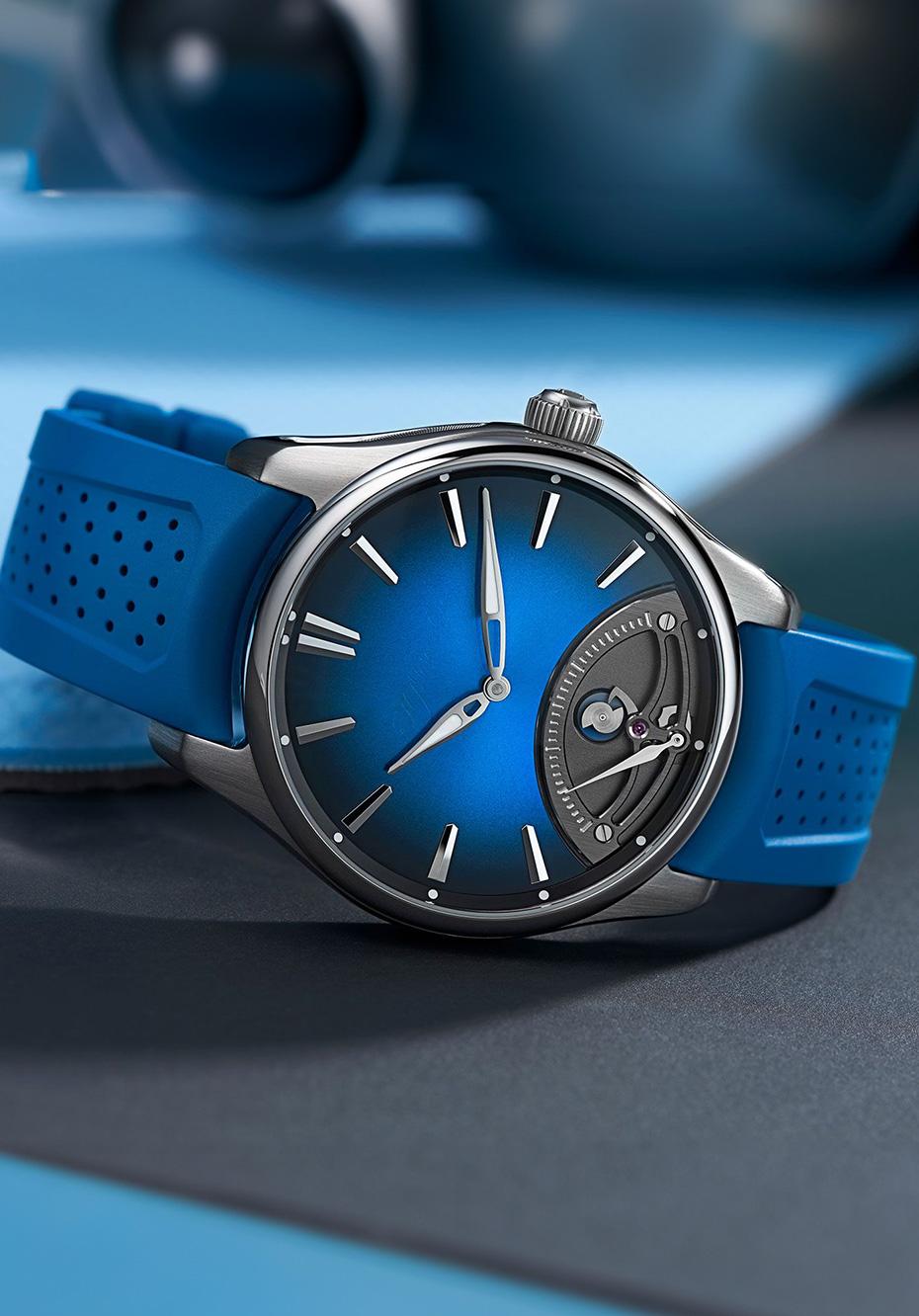 Complications within the Pioneer collection extend functionality while preserving the restrained design language that defines H. Moser & Cie.’s approach to modern sports watches.