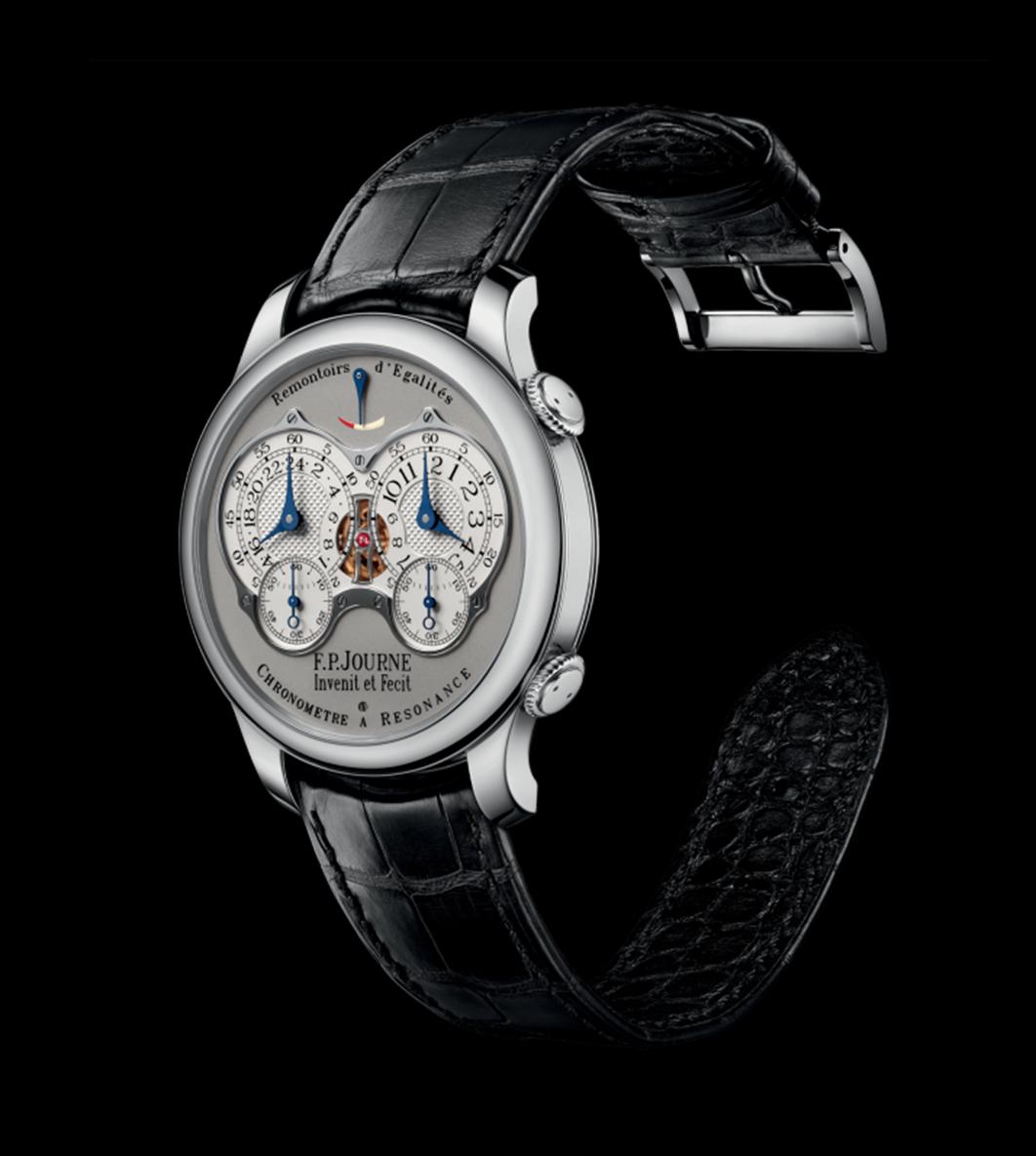 F.P. Journe Chronomètre à Résonance platinum case angled view